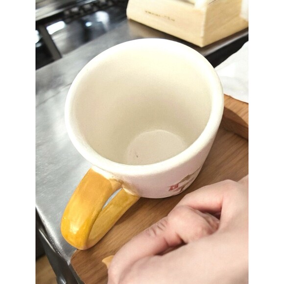 VTG Tabletops Gallery Le Chef Cooking Design Hand Painted Coffee Mug Cup Checks - Picture 5 of 7